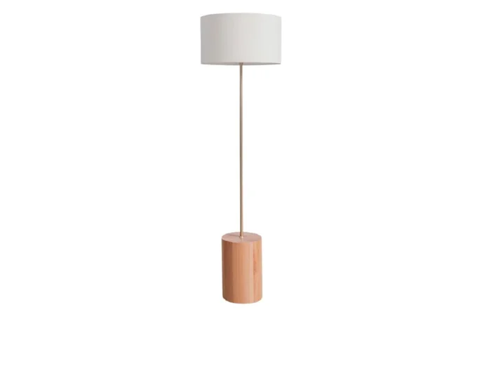 Lampara de Pie en Metal y Madera en Multicolor - Lámparas de pie, Uruguay | Finkel, vista 2