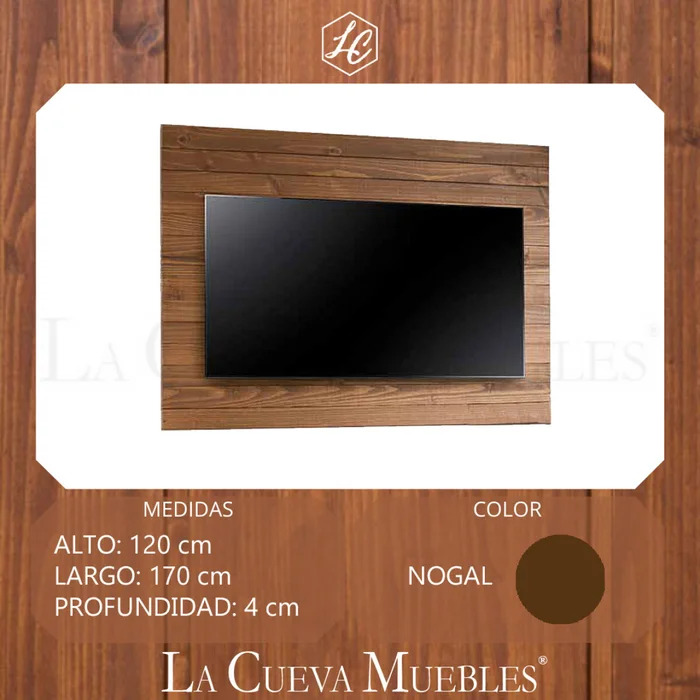Panel de Tv Linea Naturale en Madera natural - Muebles para TV, Uruguay | La Cueva Muebles, vista 2