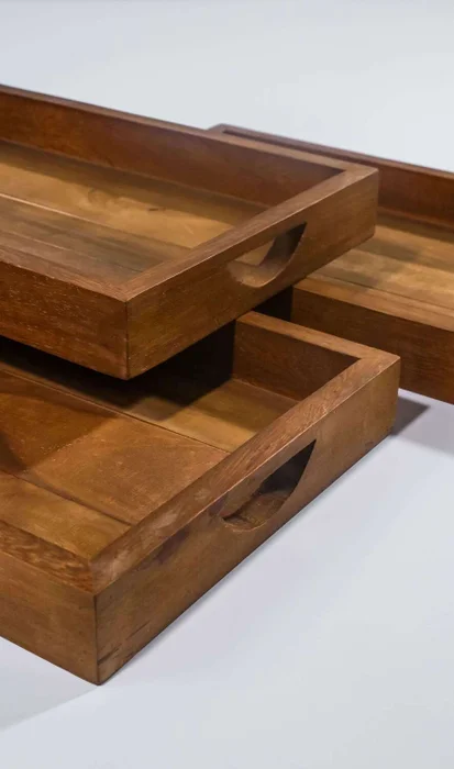 BANDEJA 50 X 30 en Madera natural - Decoración, Uruguay | Fundamento Muebles, vista 3