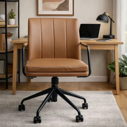 SILLA DE ESCRITORIO CHARLES Cognac - Sillas, Uruguay | Viasono