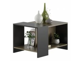 Mesa ratona diseño Nogal/Negro en Nogal blanco - Mesas de living, Uruguay | Quesal, vista 8