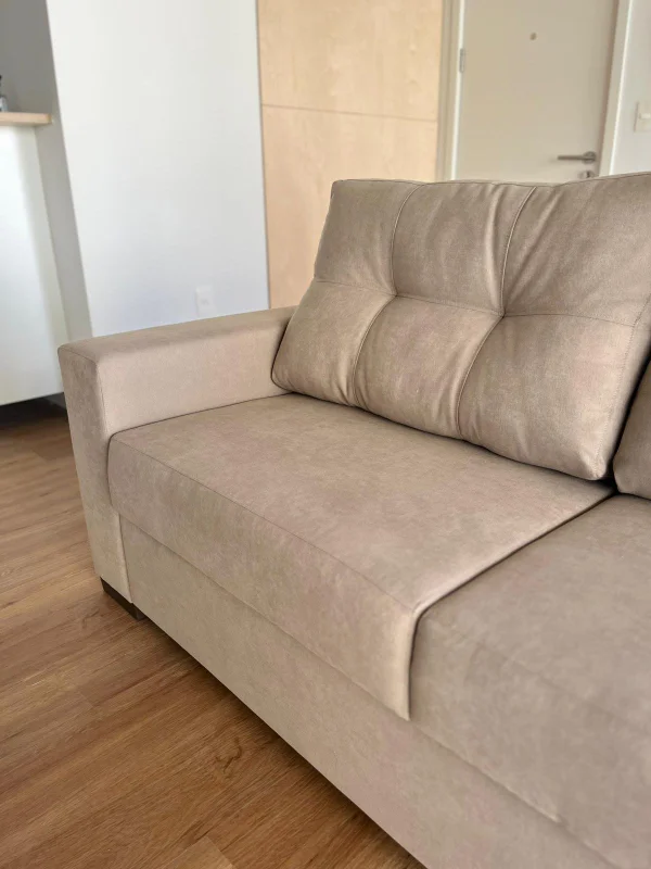 Sofá Mónaco 2 Cuerpos - Beige (165 cm) en Beige - Sillones y sofás, Uruguay | Berna Home, vista 4