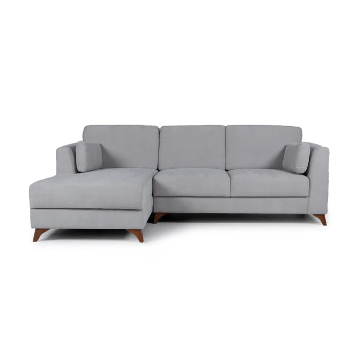 Rinconera Capri - Tela Microfibra - Chaise izquierdo - Kruger 06-155 (Ceniza) en Gris - Sillones y sofás, Uruguay | NYR, vista 2