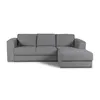 Rinconera Olimpus - Tela Microfibra - Chaise derecho - Kruger 06-155 (Ceniza) en Gris - Sillones y sofás, Uruguay | NYR, vista 2 de 3