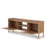 Rack Oslo - Natural con tejido en Marrón - Muebles para TV, Uruguay | NYR, vista 2 de 8