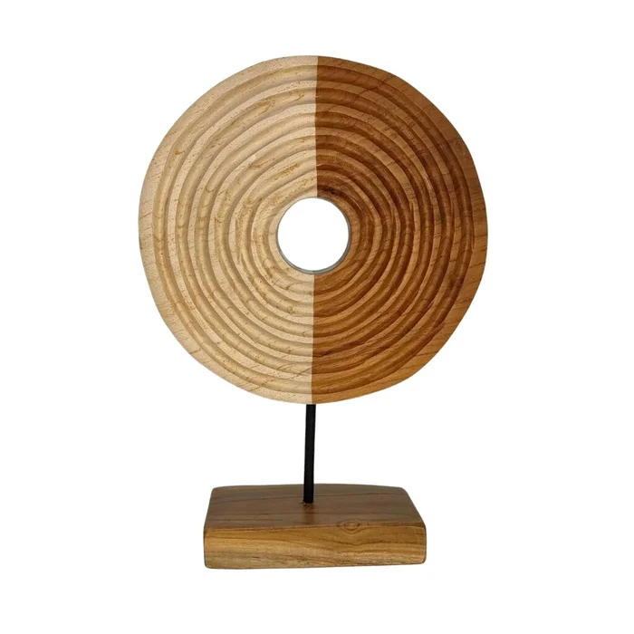 Adorno Decorativo Bon Madera Natural-beige Natural/blanco en Madera natural - Decoración, Uruguay | Divino