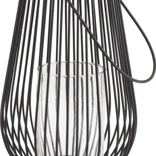 Farol MELIAS Ø21xH34cm negro en Negro - Velas y Portavelas, Uruguay | JYSK