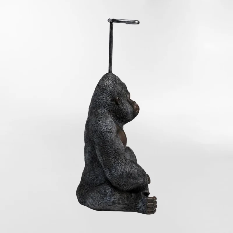 PORTARROLLO SITTING MONKEY Negro  en Negro - Decoración, Uruguay | Viasono, vista 3