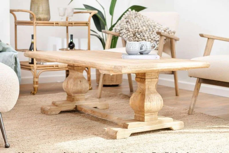 MESA LIVING DE OLMO ISABEL - 1.30 X 0.70 MTS en Madera natural - Mesas de living, Uruguay | La Iberica, vista 8