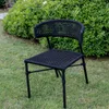 Silla en cuerda náutica negra y aluminio en Negro - Sillas, Uruguay | Entrecasa, vista 2 de 5