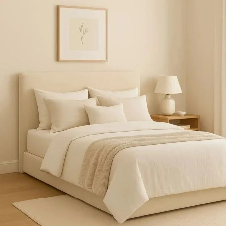 Respaldo De Sommier Queen Marshmallow - Beige en Beige - Dormitorio, Uruguay | La Cueva Muebles, vista 2