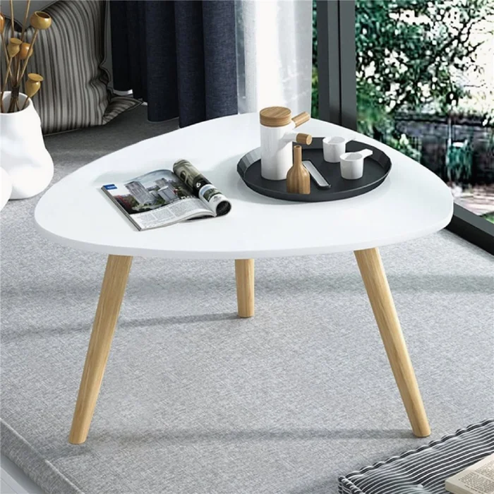 MESA CENTRICA TRIANG BAMBOO C/BLANCO 99X70X46CM en Blanco - Mesas de arrimo, Uruguay | Koz, vista 2