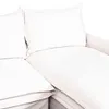 Sofa C/chaise 4 Cuerpos Tela Blanco Alaska Izquierdo en Blanco - Sillones y sofás, Uruguay | Divino, vista 3 de 3