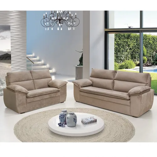 JUEGO DE LIVING 3+2 FERRARI en Beige - Sillones y sofás, Uruguay | Igoa