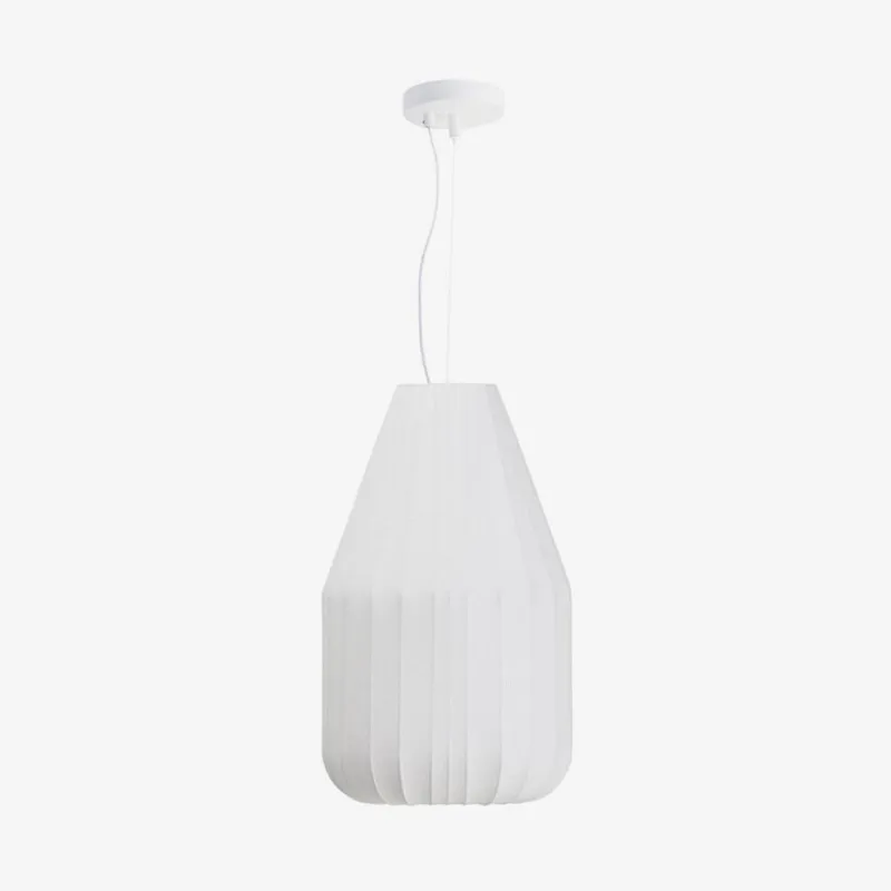 Lámpara de techo Somar de fibras sintéticas y varillas de acero - Ø30 cm en Blanco - Lámparas colgantes, Uruguay | Kavehome