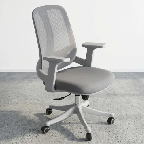 Silla De Oficina Malla Gris Tyre en Gris - Escritorios y sillas de escritorio, Uruguay | Divino