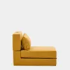 Puf cama convertible Arty mostaza 70 x 89 (200) cm en Amarillo - Butacas, banquetas y puffs, Uruguay | Kavehome, vista 8 de 10