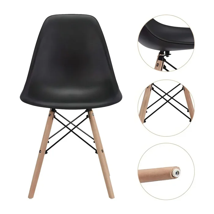 Silla Eames - Negro en Negro - Sillas, Uruguay | La Cueva Muebles, vista 4