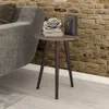 Mesa De Living Lateral Redonda Patas Altas 100% Mdp - Mesas de arrimo, Uruguay | Muebles Express, vista 3 de 3