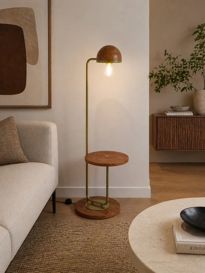 LUMINARIA CHARLES , alto 140 cm en Madera natural - Muebles, Uruguay | Indrana, vista 2