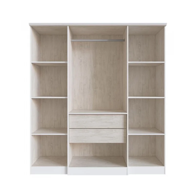 Ropero 4 Puertas 2 Cajones Varios Estantes Y Espejos 100%mdp Blanco en Blanco - Muebles, Uruguay | Soy Hogar, vista 8