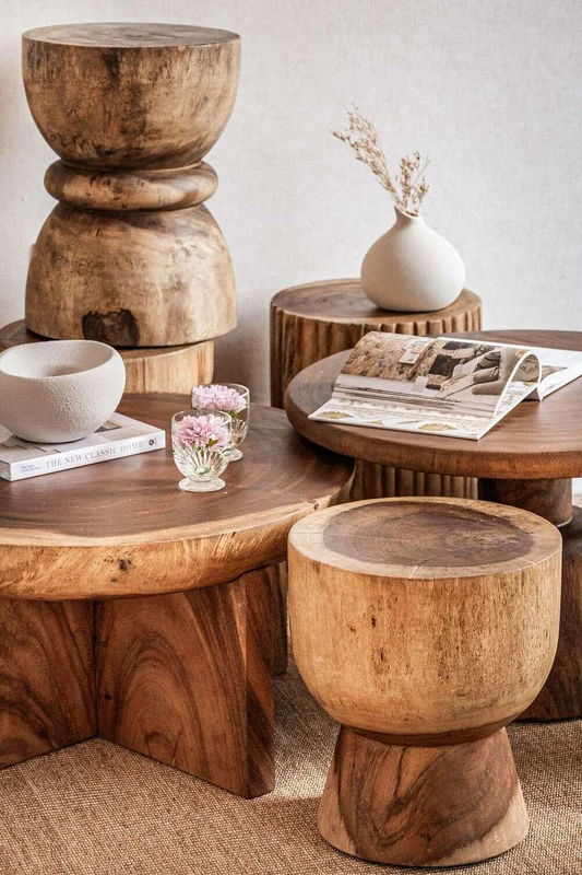 MESA AUXILIAR OLIVE - SUAR en Madera natural - Mesas de living, Uruguay | La Iberica, vista 9