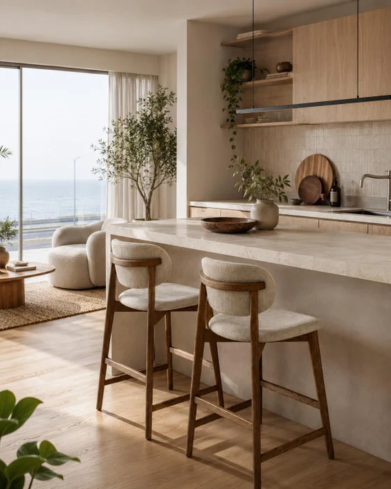 BANQUETA AXIS CARVALHO en Beige - Muebles, Uruguay | Indrana, vista 7