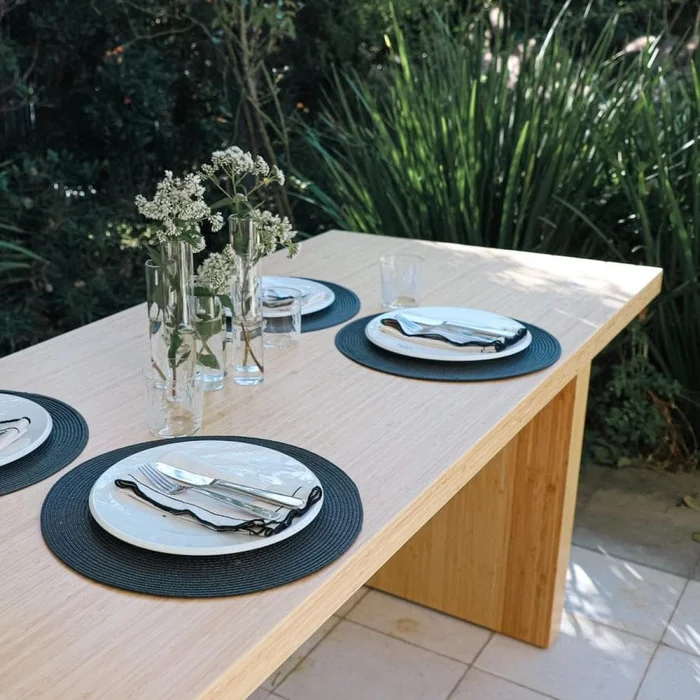 Mesa de Comedor Amalfi en Madera natural - Muebles, Uruguay | Uruguay Bamboo, vista 2