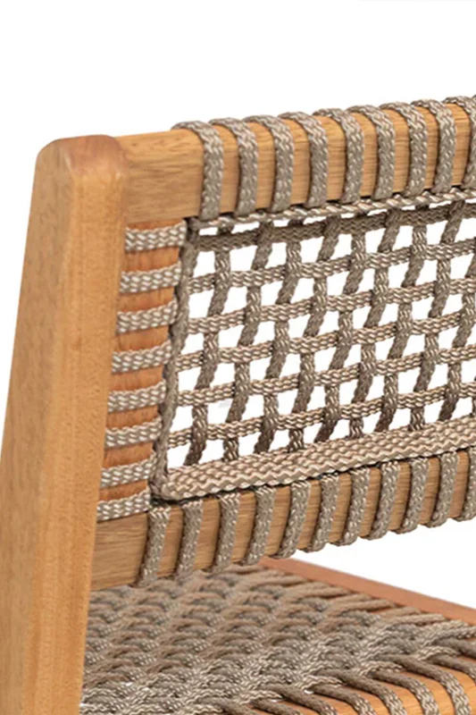 BANQUETA ALTA TRACO CUERDA RAMI 40x46x106/75CM JATOBA en Madera natural - Muebles para el exterior, Uruguay | Vinibel, vista 5