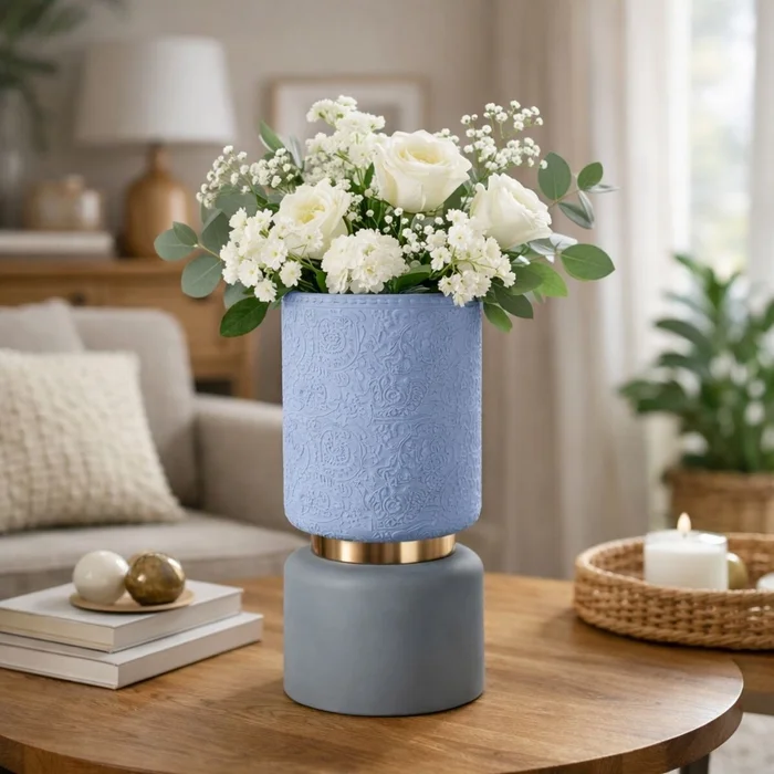 FLORERO PASTEL Azul en Azul - Decoración, Uruguay | Viasono