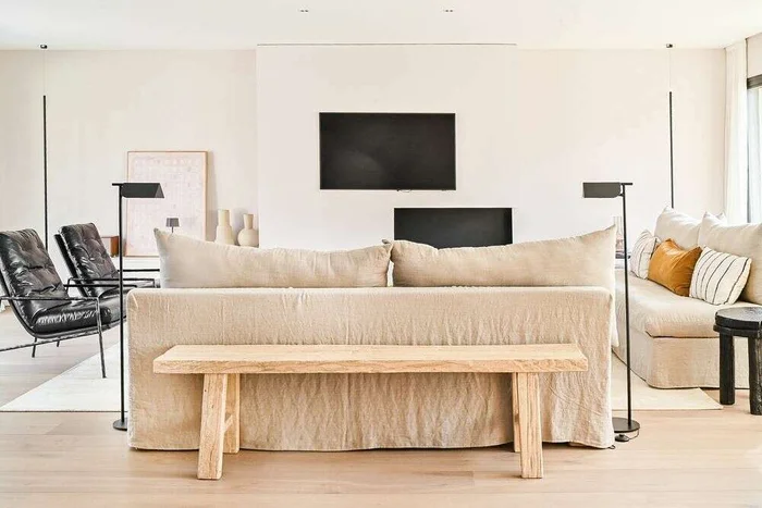 BANCO ISIDRO - OLMO - 1.83 X 35 en Madera natural - Butacas, banquetas y puffs, Uruguay | La Iberica, vista 7