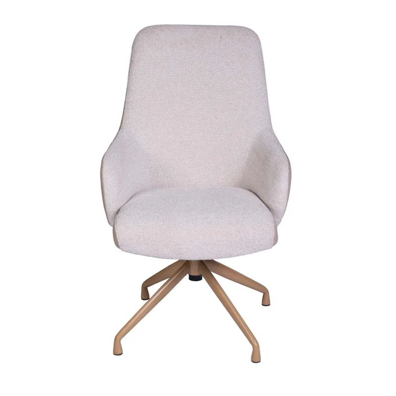 Silla De Oficina Gerencial Tela-y-metal Gris Minerva en Gris - Escritorios y sillas de escritorio, Uruguay | Divino, vista 3