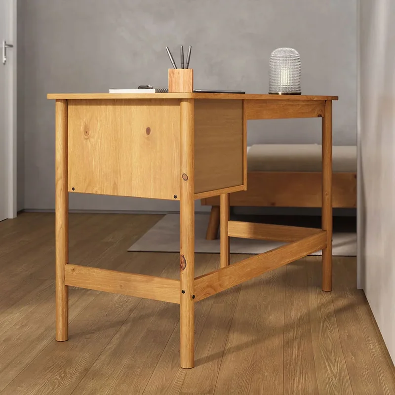 Escritorio 110cm Apama - Madera Maciza en Madera natural - Escritorios, Uruguay | Balton, vista 10