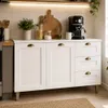 Bajo Mesada 2 Puertas 3 Cajones Mdf Tiradores Metalicos en Blanco - Butacas, banquetas y puffs, Uruguay | Soy Hogar, vista 7 de 8