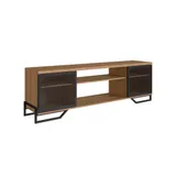 RACK 1 PUERTA INDUSTRIAL P&P - NEGRO/MIEL P1027-MEL
