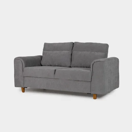 Sofá Aston (Outlet) - Tela Microfibra - 2 cuerpos - Berlin 06 (Grafito) en Beige - Sillones y sofás, Uruguay | Nyr