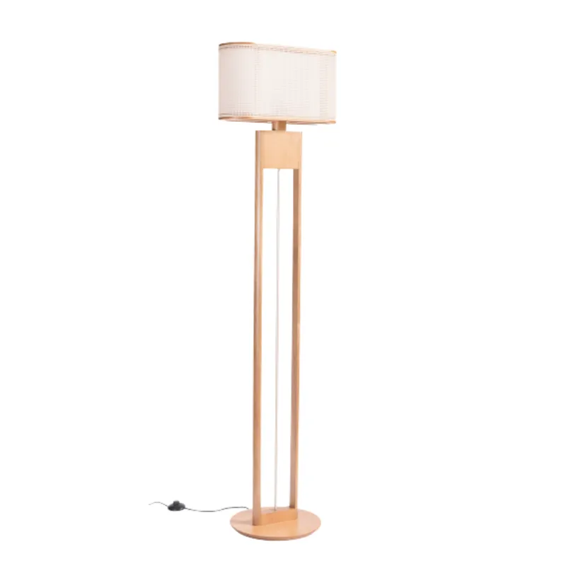 Lámpara de Pie Elíptico Apollo - Natural en Madera natural - Lámparas de pie, Uruguay | Berna home