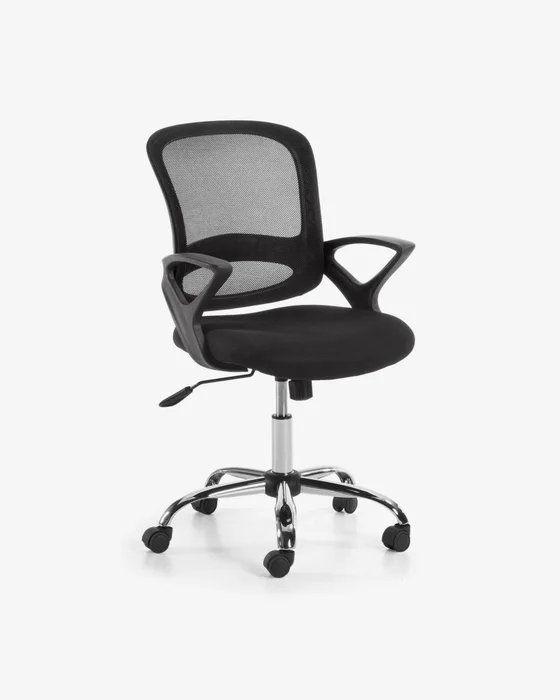 Silla de escritorio Tangier - negro en Negro - Sillas de escritorio, Uruguay | Kavehome