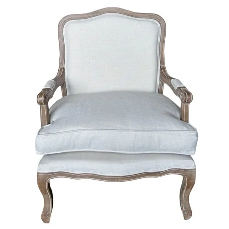 Poltrona Luis XV - Crema en Beige - Butacas, banquetas y puffs, Uruguay | La Cueva Muebles, vista 13