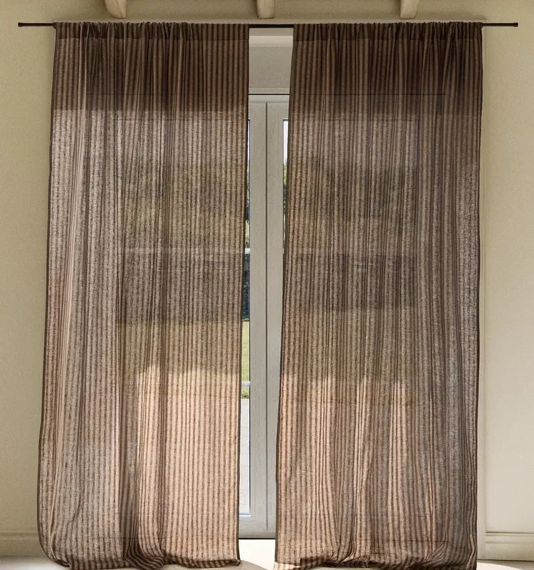 CORTINA LINO RAYAS - Textiles, Uruguay | Zara Home