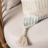 Funda de Almohadón Borlas y Rayas - Textiles, Uruguay | Arredo, vista 3 de 4