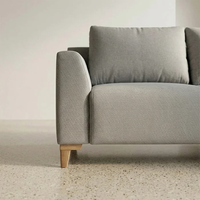 Rinconera Gino - Tela Microfibra - Chaise derecho - TC1009 (Plata) en Gris - Sillones y sofás, Uruguay | Nyr, vista 7