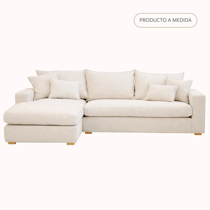 SOFÁ CON CHAISE VENECIA en Beige - Sillones y sofás, Uruguay | Forum Design