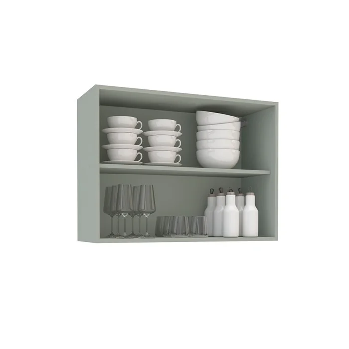 Aereo Modular Alto 2 Puertas Con Estante Mdp en Gris - Muebles, Uruguay | Soy Hogar, vista 3