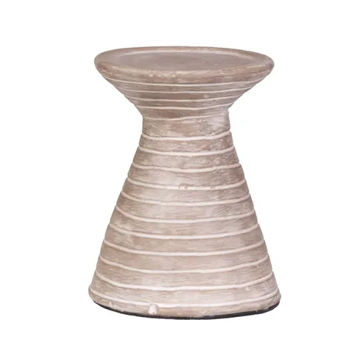 Candelabro Cerámica Natural/beige Crema - Lámparas de mesa, Uruguay | Le Blanc