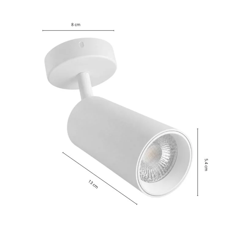 Spot Oliver Orientable Blanco Mate en Blanco - Lámparas colgantes, Uruguay | Serlux, vista 5