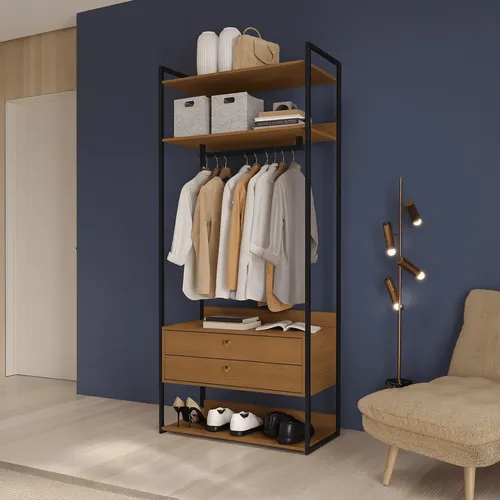 Closet Abierto Modular P47 - Linea Industrial - Roperos y placares, Uruguay | Balton