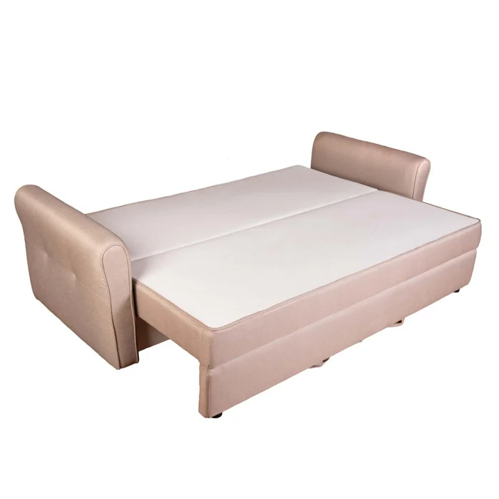 Sofá Cama Tela Natural-beige Alabama Beige en Beige - Sillones y sofás, Uruguay | Divino, vista 4