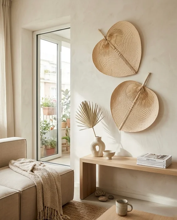 Abanico Alegría en Madera natural - Decoración de pared, Uruguay | Indrana