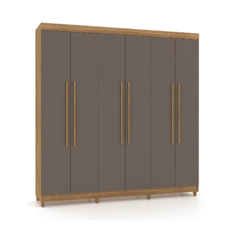 Ropero Placard 6 Puertas 2 Cajones Varios Estantes 100% Mdp - Roperos y placares, Uruguay | Muebles Express